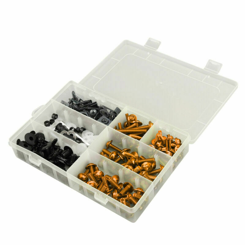 Ducati 1098 Honda CBR600F KAWASAKI NINJA CBR600F MOTORCYCLE FAIRING BOLTS KIT FASTENER CLICKS SKRÆKNING
