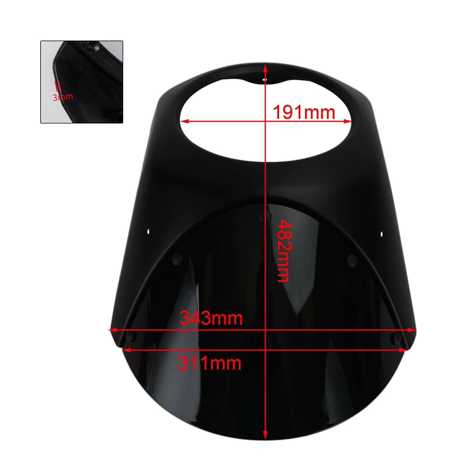 Forlygte forrude fairing forrude til Honda CB1000R CB650R 2019-2021 a