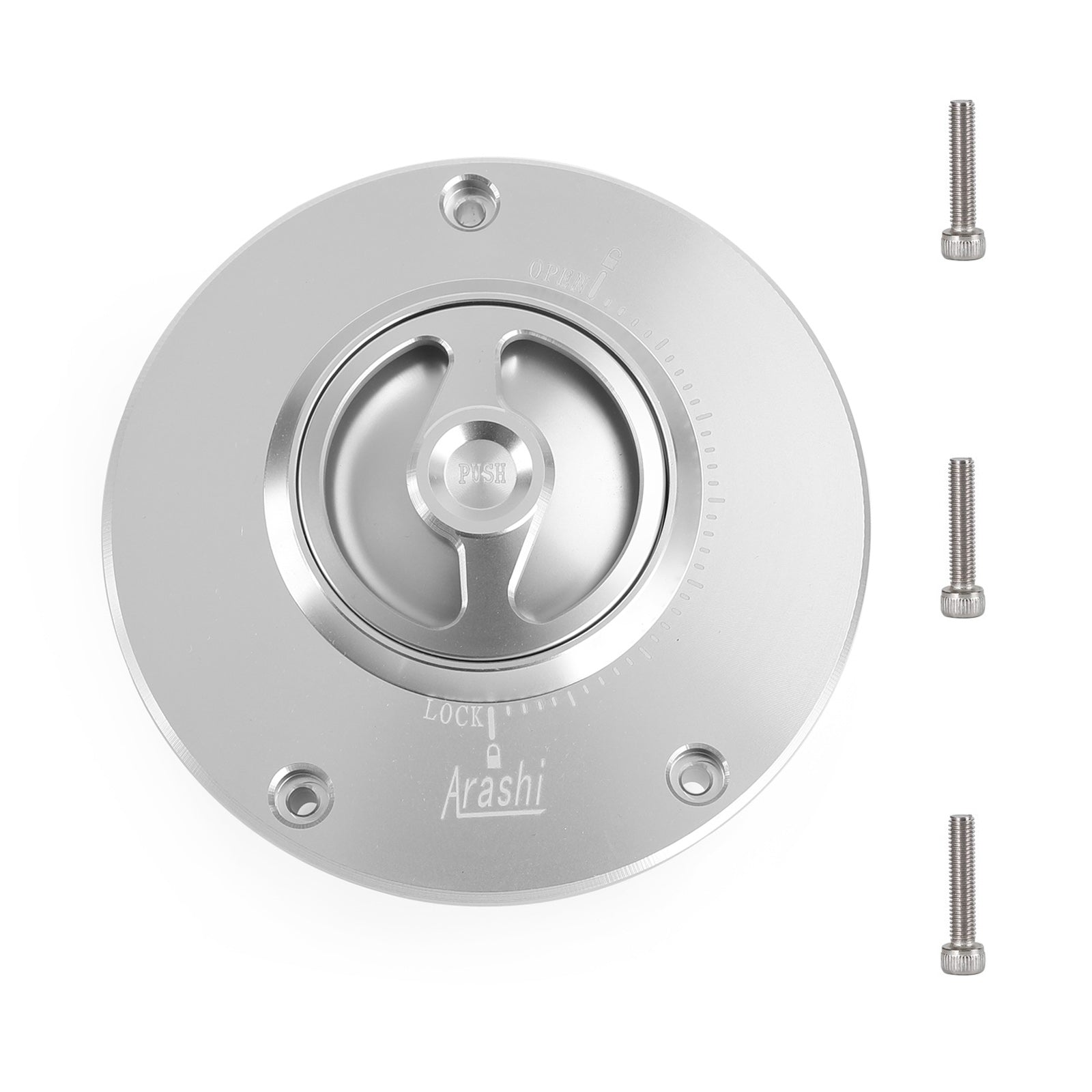 Todos los vehículos Honda de 15 mm y 3 puntos de montaje Tapa de combustible de empuje y giro de liberación rápida sin llave