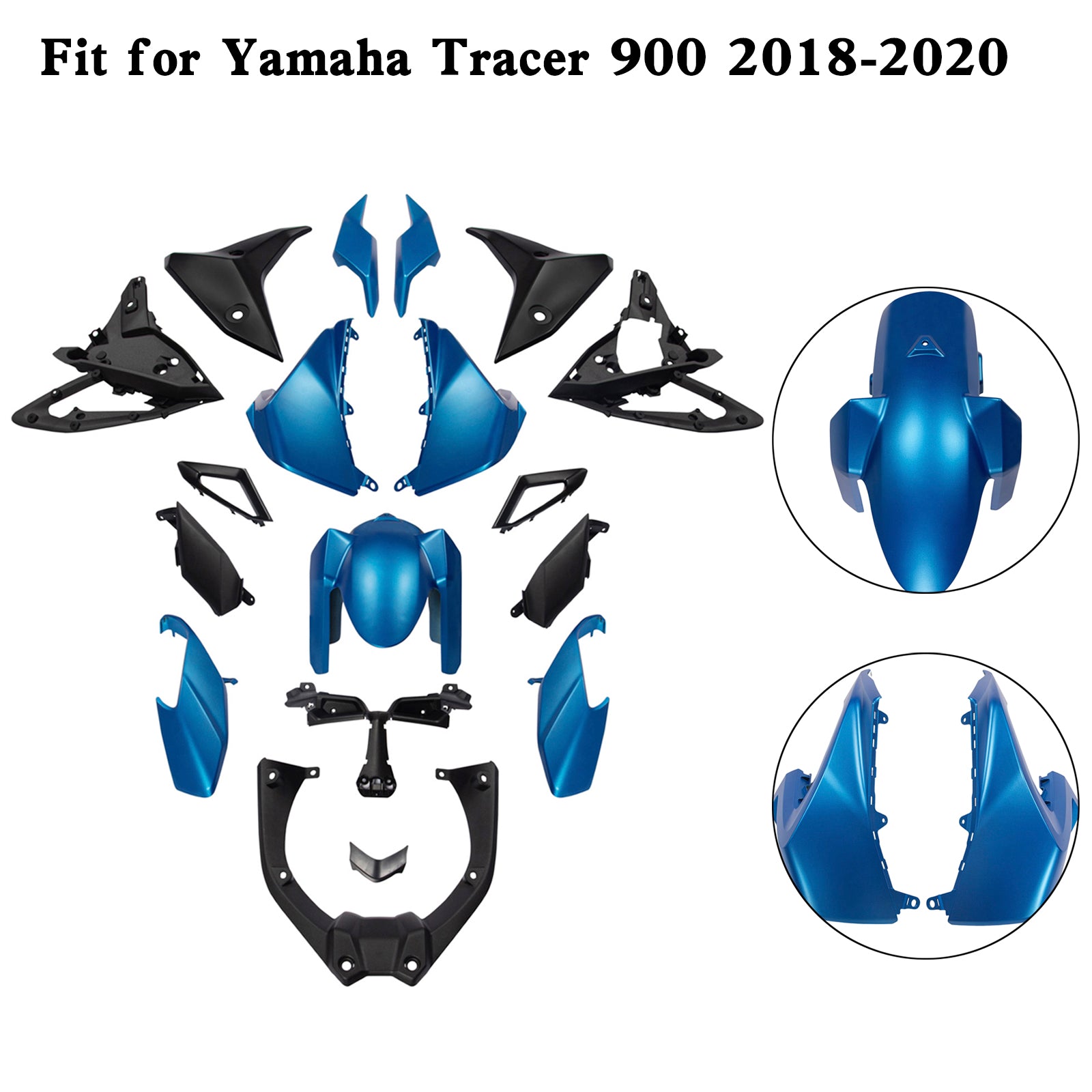Amotopart Yamaha 2018-2020 Tracer 900 Tracer 900 GT Fairing Kit