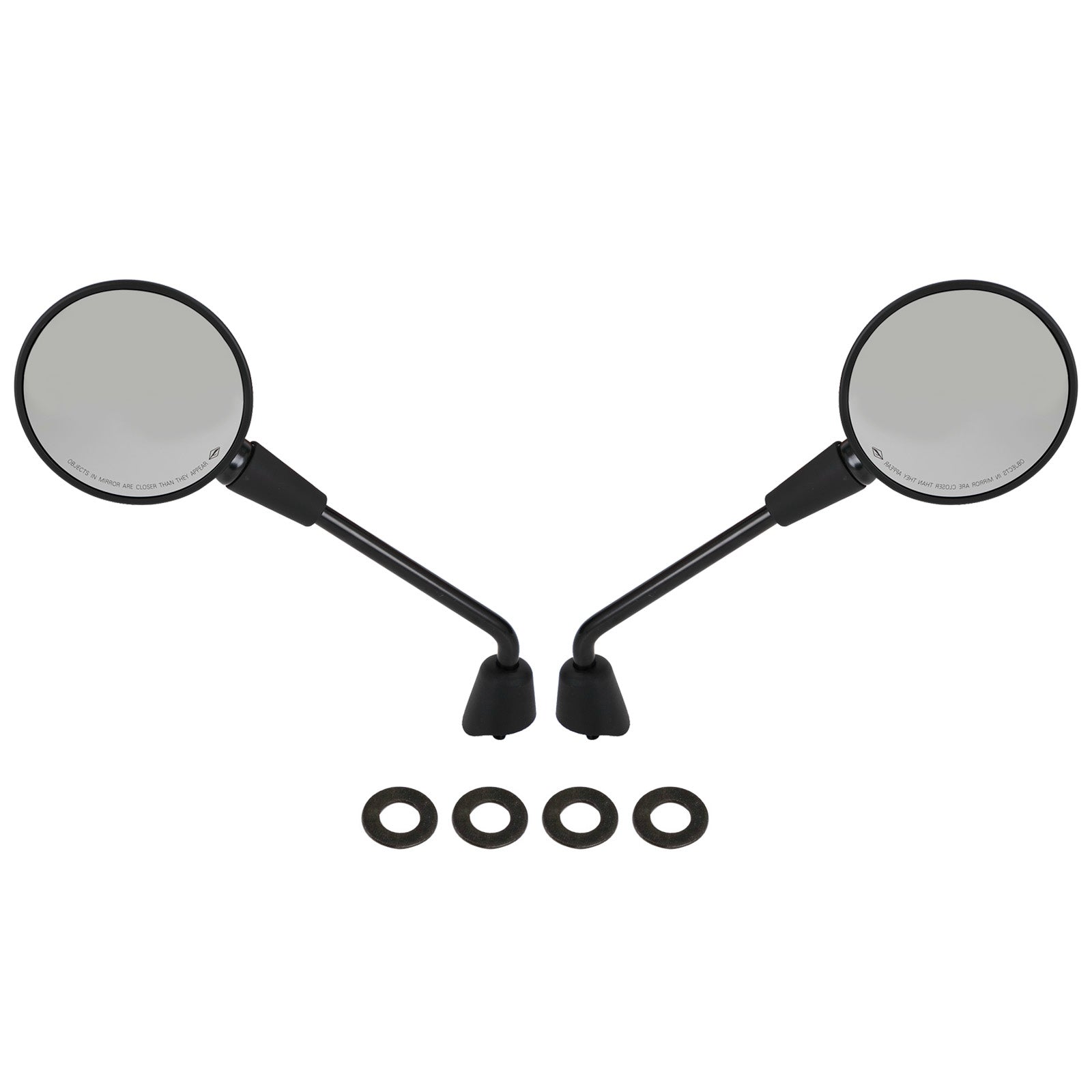 Rückspiegelpaar schwarz für vespa primavera 50 125 150 2t 4t elettrica
