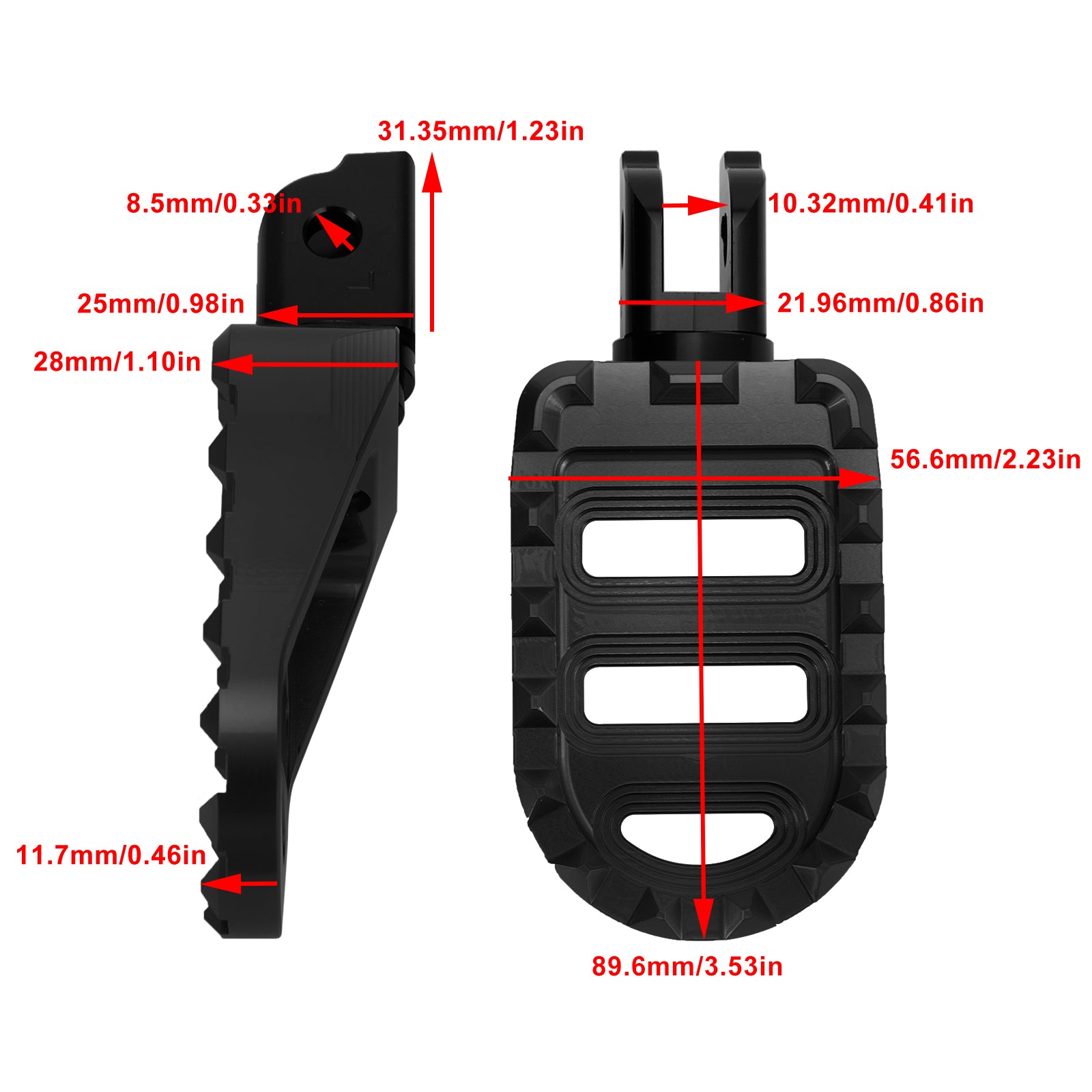 Voorste voetsteunen voeten Pin geschikt voor Sportster S Lower Rider Fat Bob Softail Slim