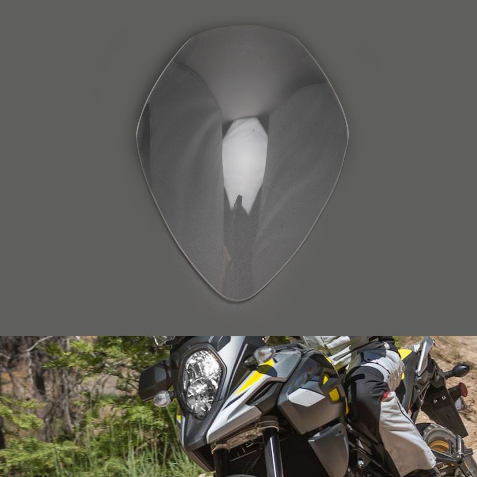 Forlygte linsebeskyttelsesbeskyttelsespasning til Suzuki V-Strom 1000 17-20 650 17-21 Røg Generisk
