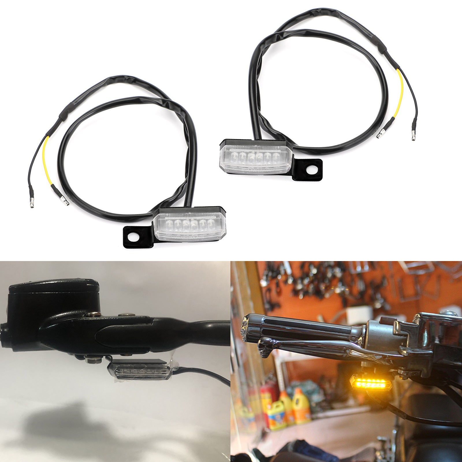 1 paire Universal Motorcycle LED Turn Signal Signal Lamp Light