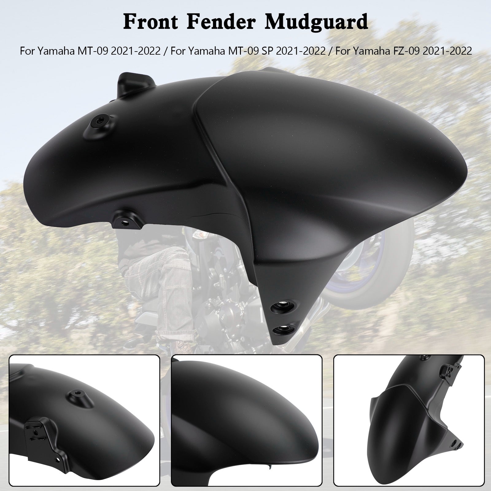 CARDINGO DE MUDA DEL FENDER Front para Yamaha MT-09/SP FZ-09 21-23 XSR900/GP 22-25