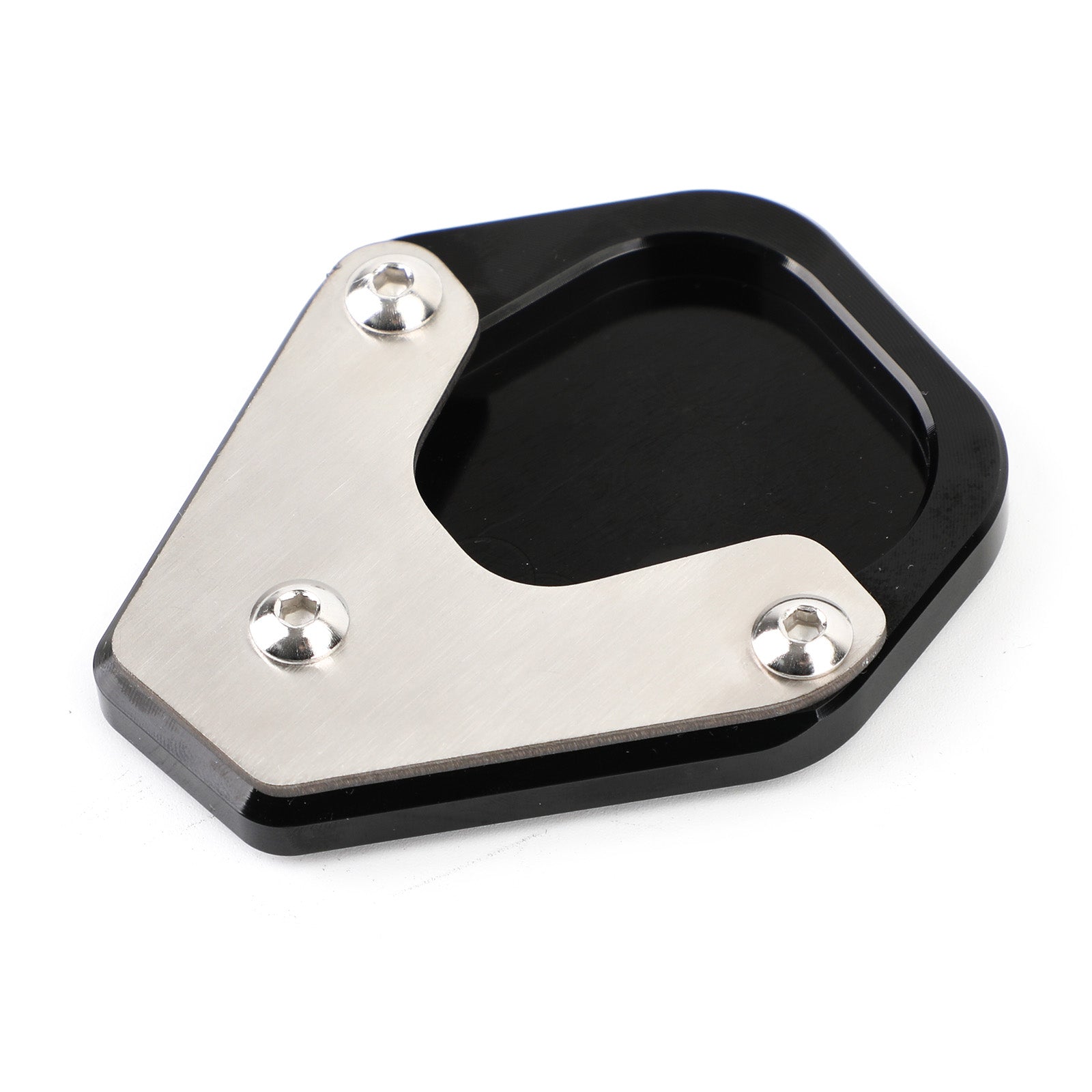 Kickstand Side Stand Extension Pad Fit for Moto Guzzi V85TT 2020-2021 Black