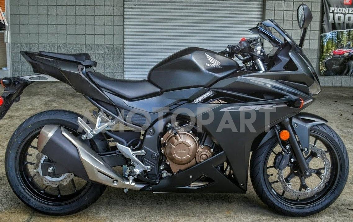 Amotopart 2016-2018 Honda CBR500R Fairing Matte Black Kit