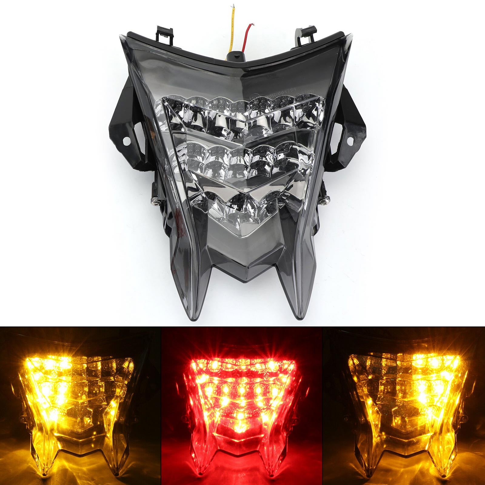 09-18 BMW S1000 Clear LED Tail Fight Light + clignollants
