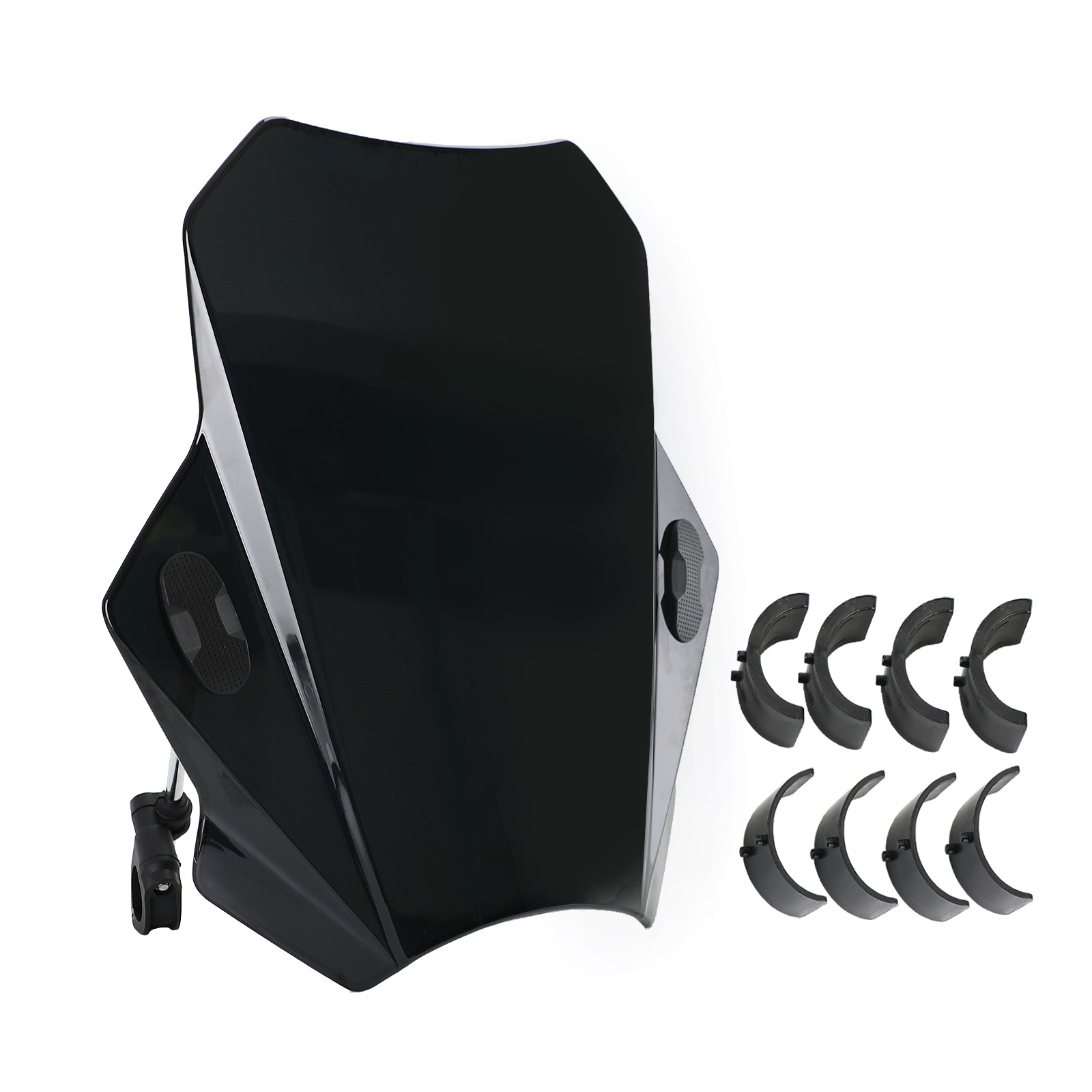 Universal Motorrad einstellbarer Windschirm Windschutzscheibe 22 mm 25 mm 28 mm Lenker Generikum