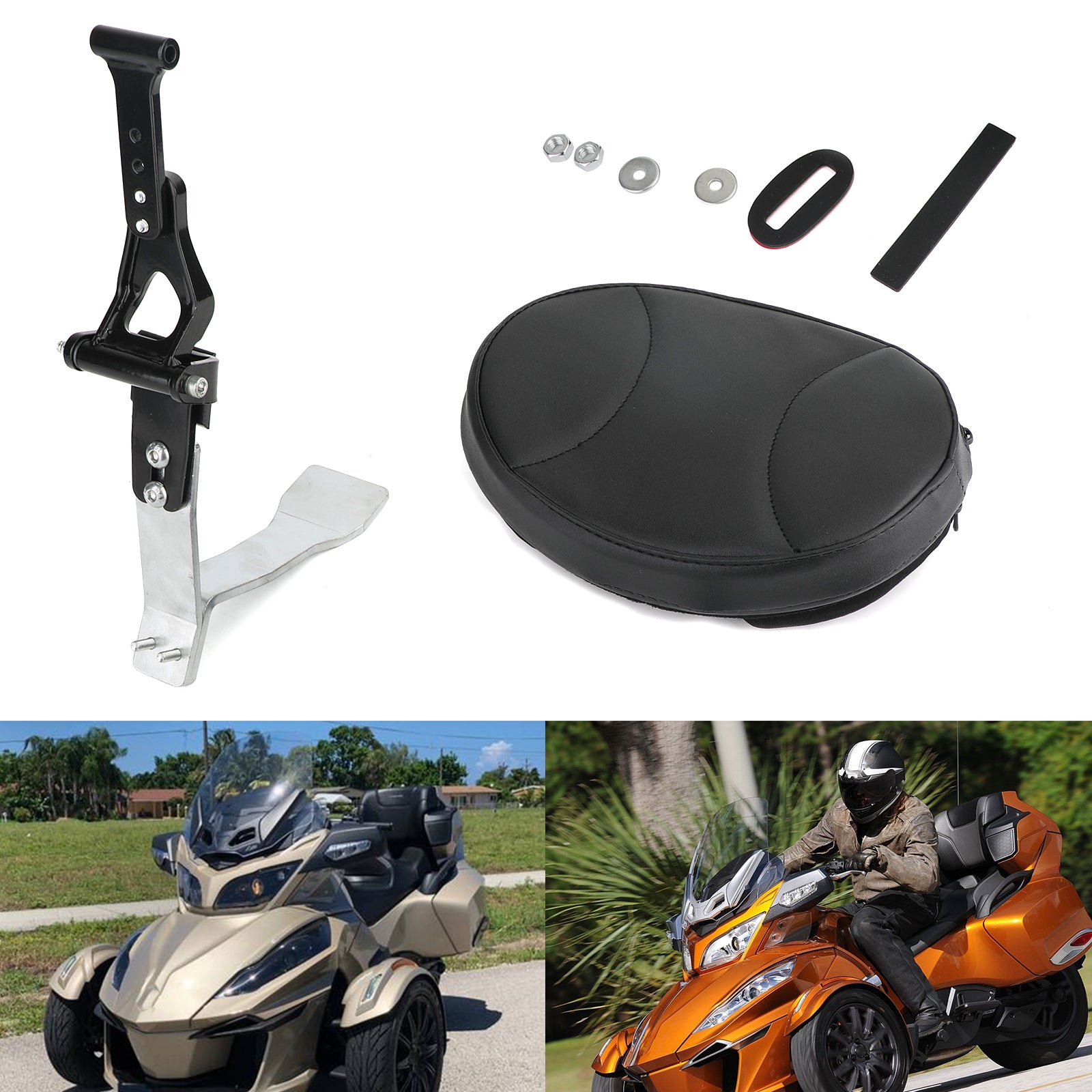 Driver Backlest Fit voor Can Am Spyder RT SE6 SM6 SE5 SM5 2008-2017