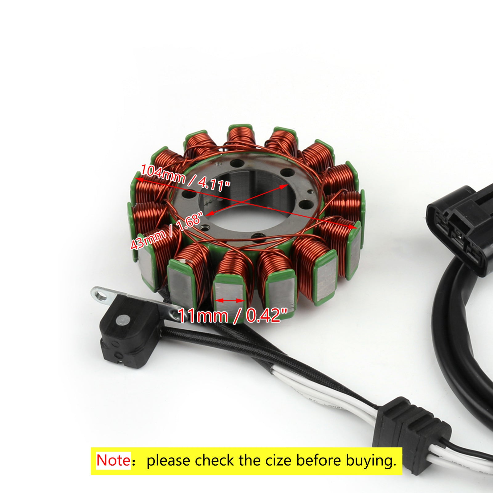 Alternator Stator geschikt voor Yamaha Grizzly YFM 550 700 07-21 Kodiak YFM 700 19-21 via FedEx