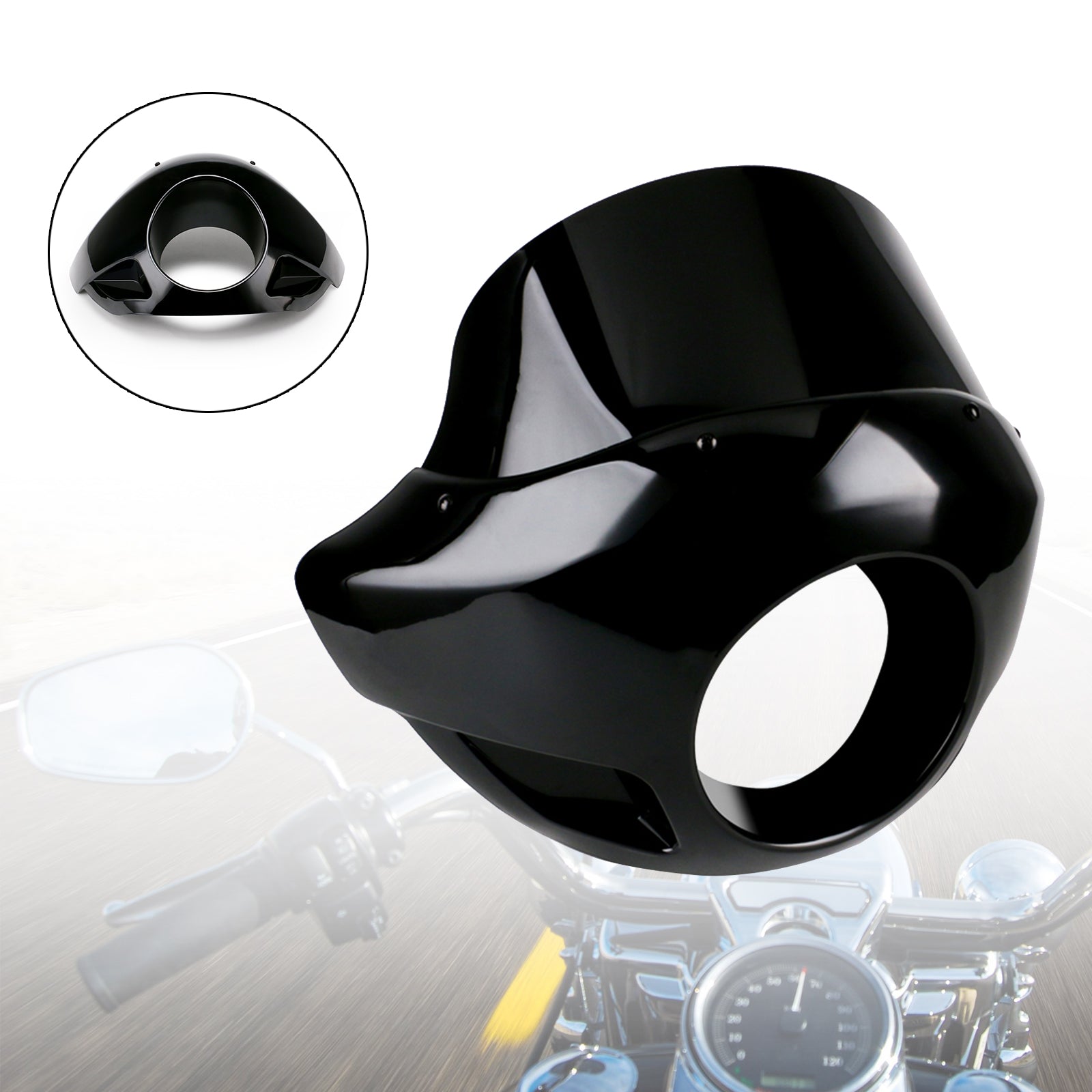 Voorruit Koplamp Kuip geschikt voor 35mm-49mm vorken 5.75" Koplampen Sportster