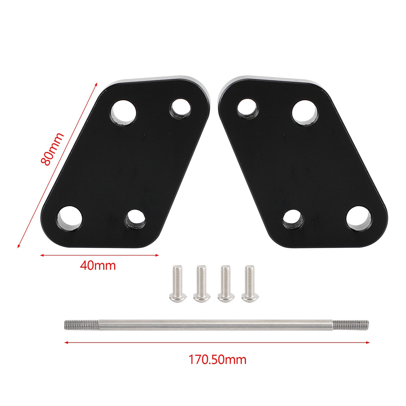 2020 2021 2022 Suzuki Gixxer250 Sf250 Ed22B Footpeg Offset Plate Kit