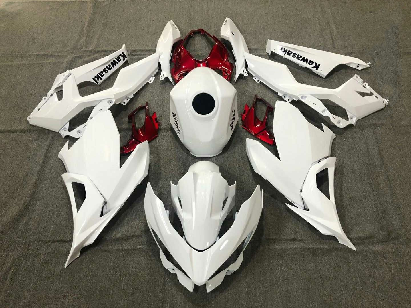 kawasaki ninja red and white
