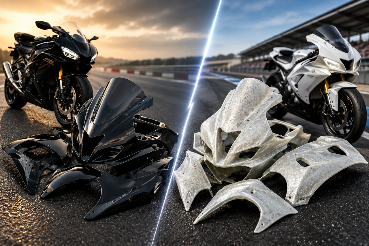 ABS vs. Fiberglass Motorcycle Fairings: Which Is Better for Street or Track Use?