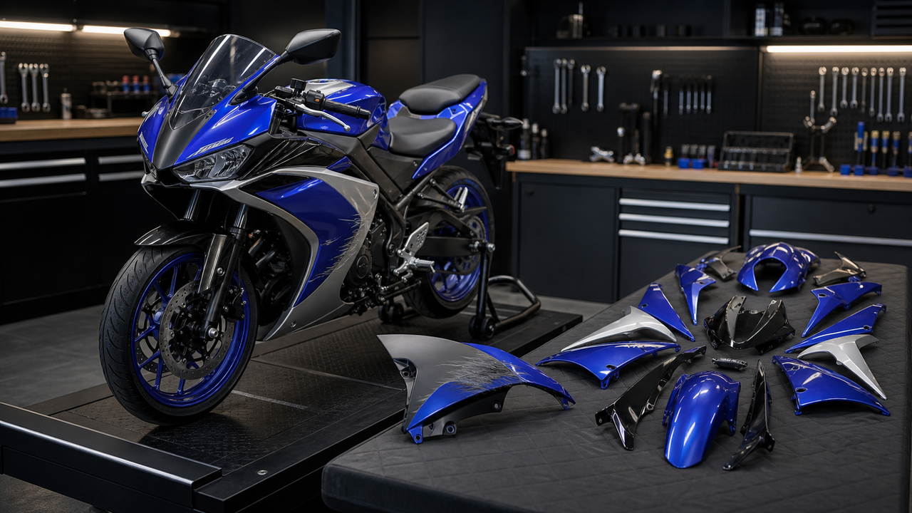 After a Drop: Should You Replace One Yamaha R3 Fairing Panel or the Full Kit?