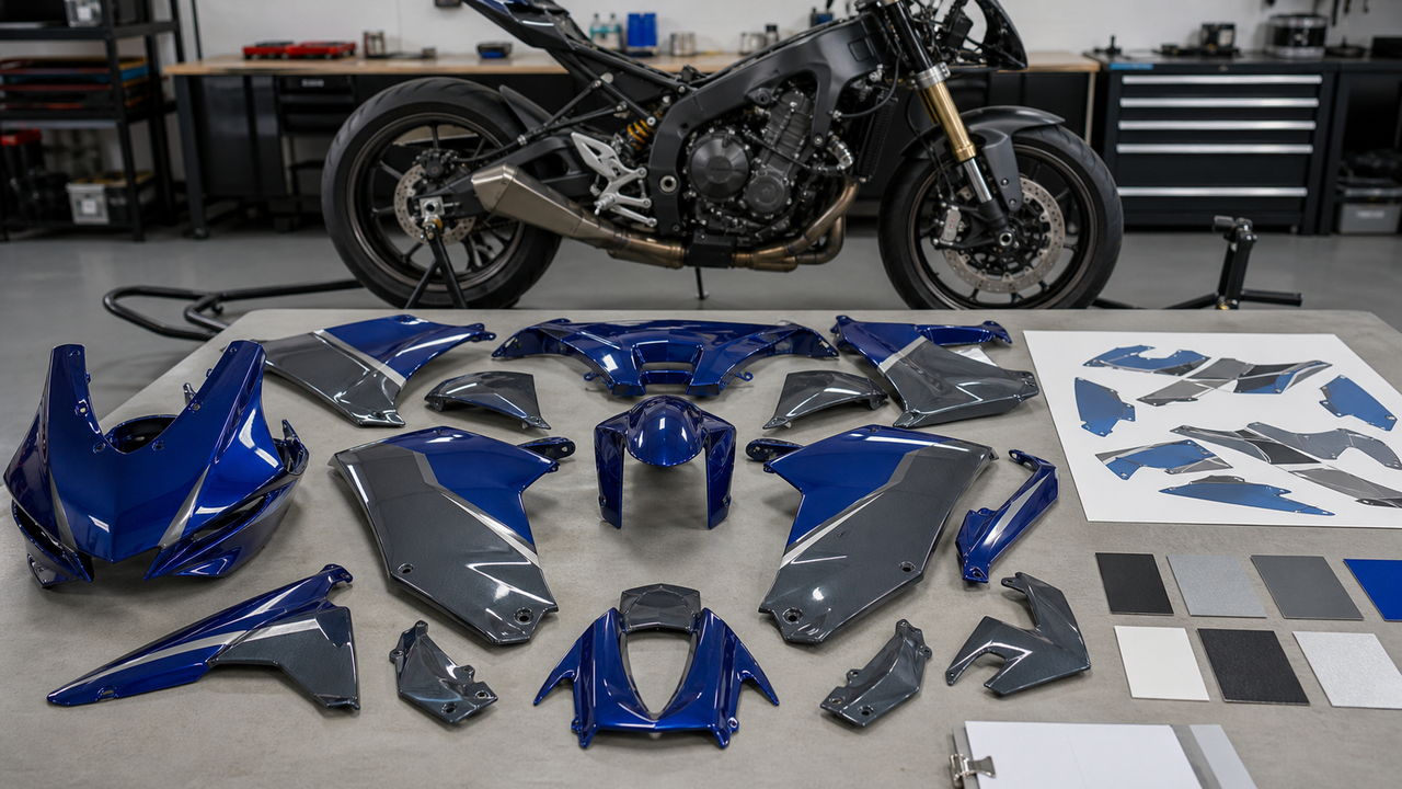 How to Plan and Approve Custom-Painted Motorcycle Fairings: References, Color Placement, Fitment, and Production Sign-Off