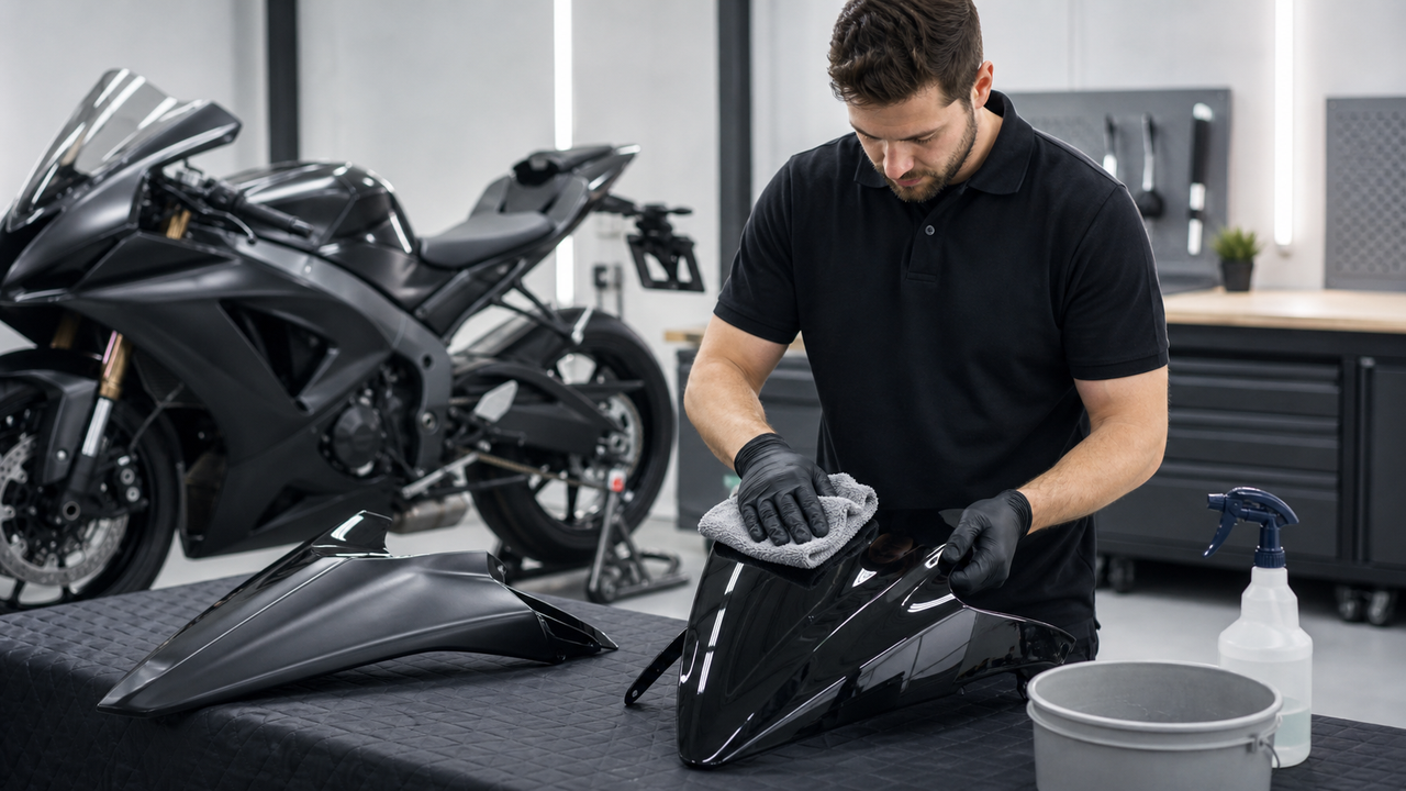 How to Care for Pre-Painted Motorcycle Fairings: Washing, Bug Removal, Matte vs. Gloss, and Storage