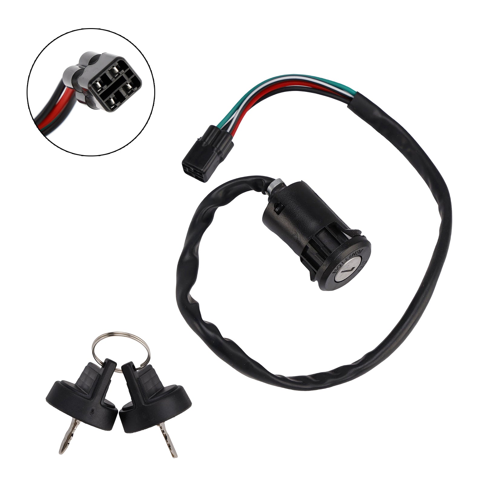 Honda Trx450R 04-09 Er 2006-2009/2012-2014 35100-Hp1-003 Ignition Key Switch