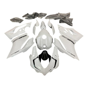 Amotopart 2015-2020 Ducati 1299 959 White with Black Fairing Kit