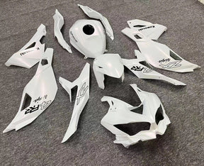 Amotopart 2019-2024 Kawasaki Ninja ZX25R ZX4R ZX4RR White & Logo Fairing Kit