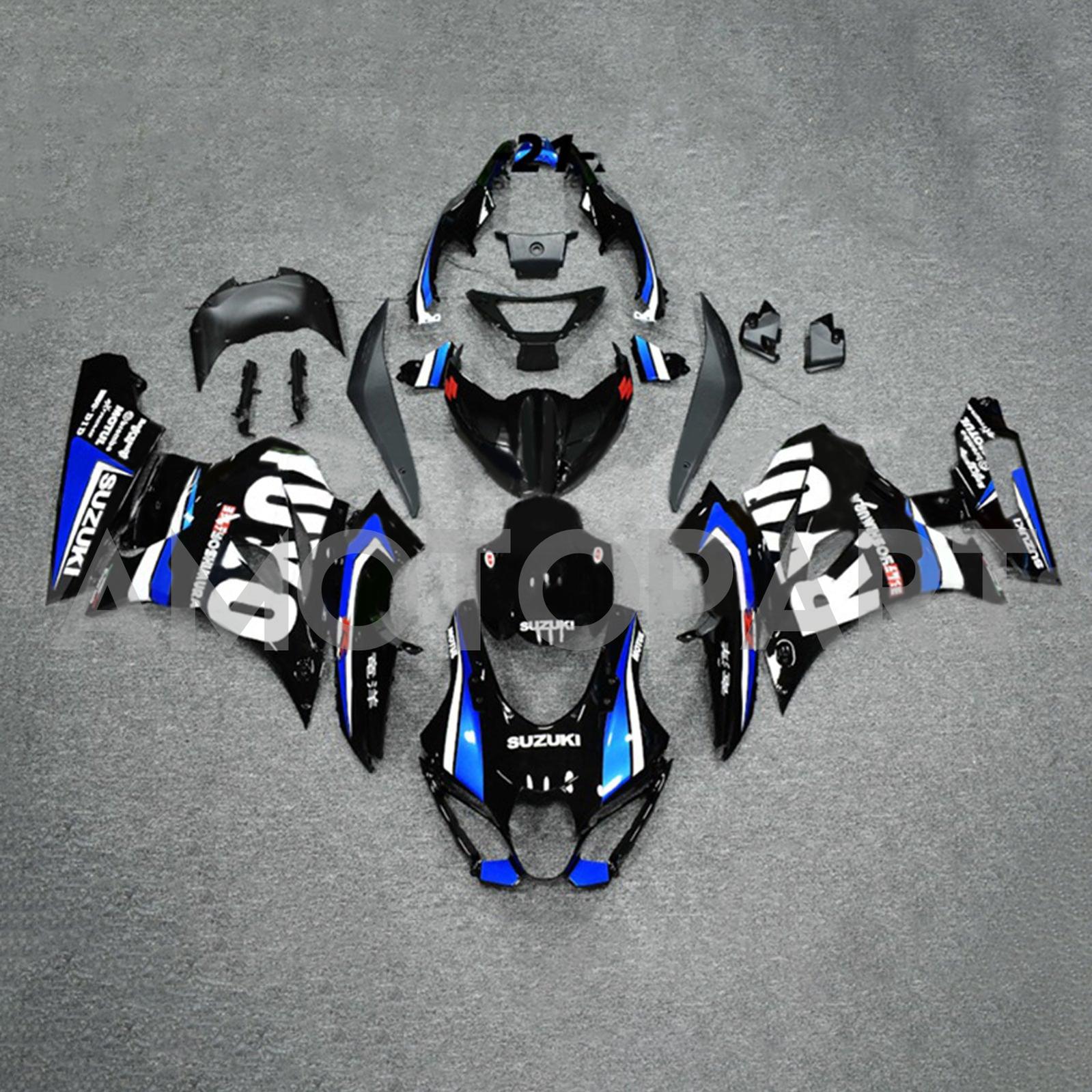 Amotopart 2017-2025 K17 GSXR1000 Suzuki Black&Blue Style3 Fairing Kit