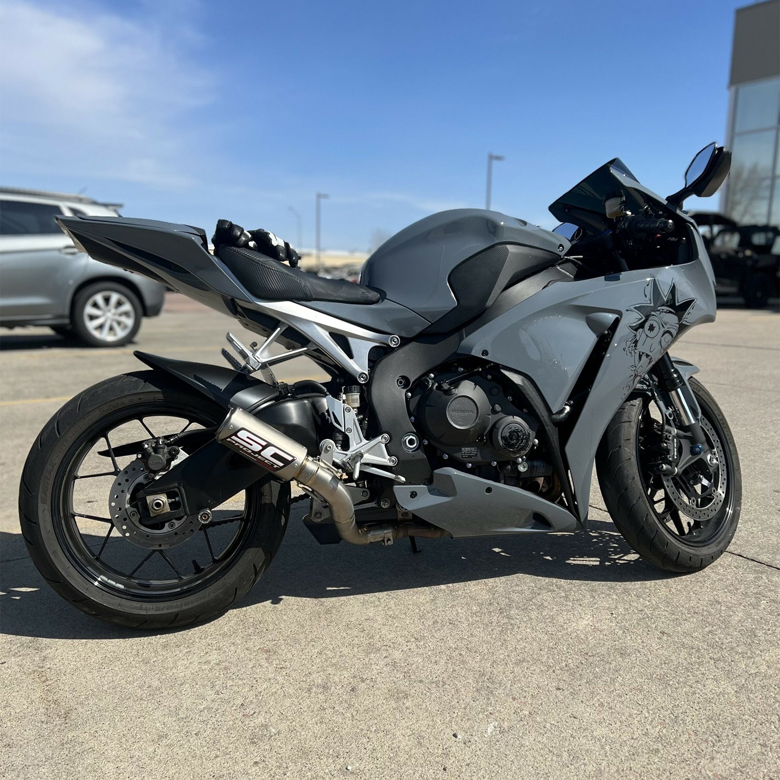 Amotopart 2012-2016 Honda CBR1000RR Gray Black Fairing Kit