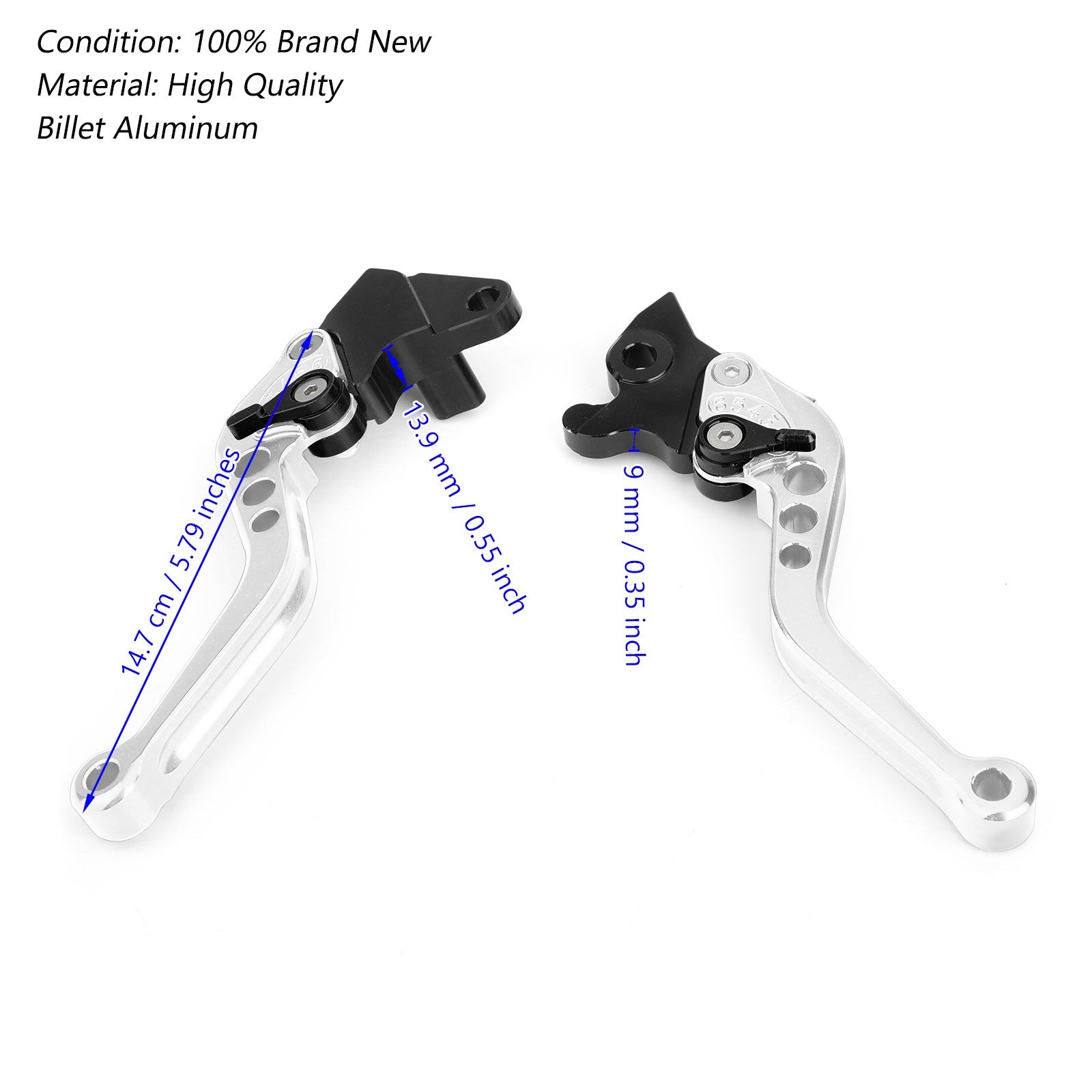 YAMAHA YZF-R15 2008-2014 Brake Clutch Levers Silver