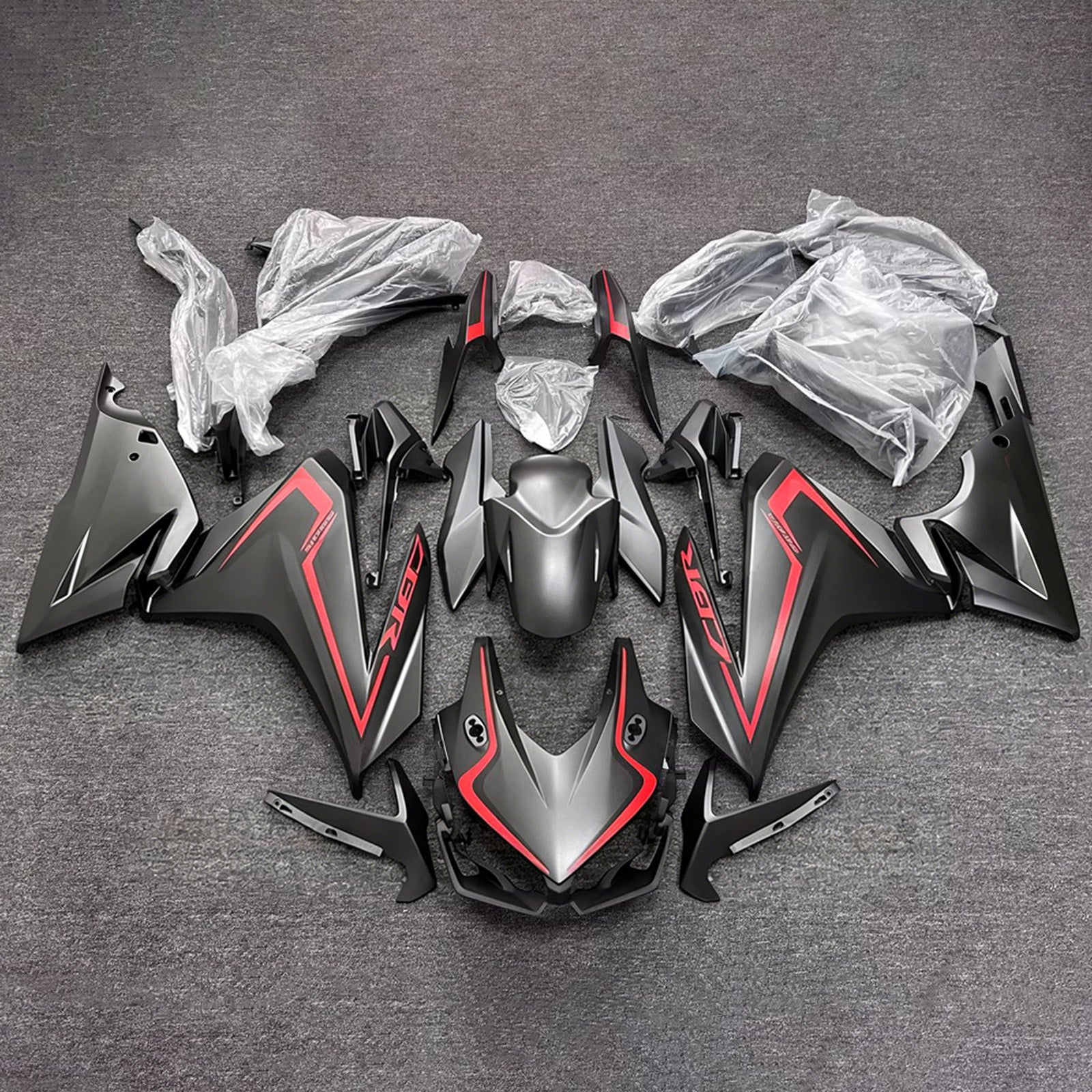 Amotopart 2022-2023 Honda CBR500R Black Fairing Kit