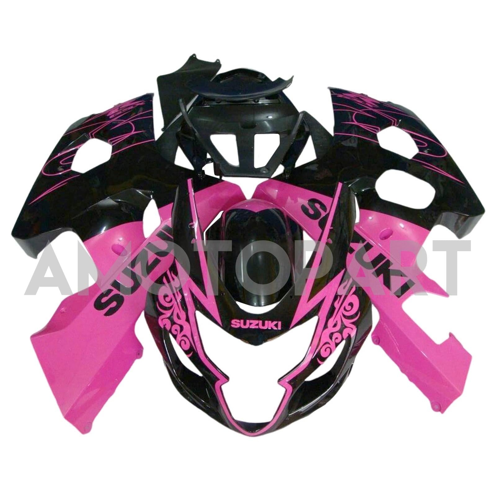 Amotopart 2004-2005 K4 GSXR 600/750 Suzuki Pink&Black Fairing Kit