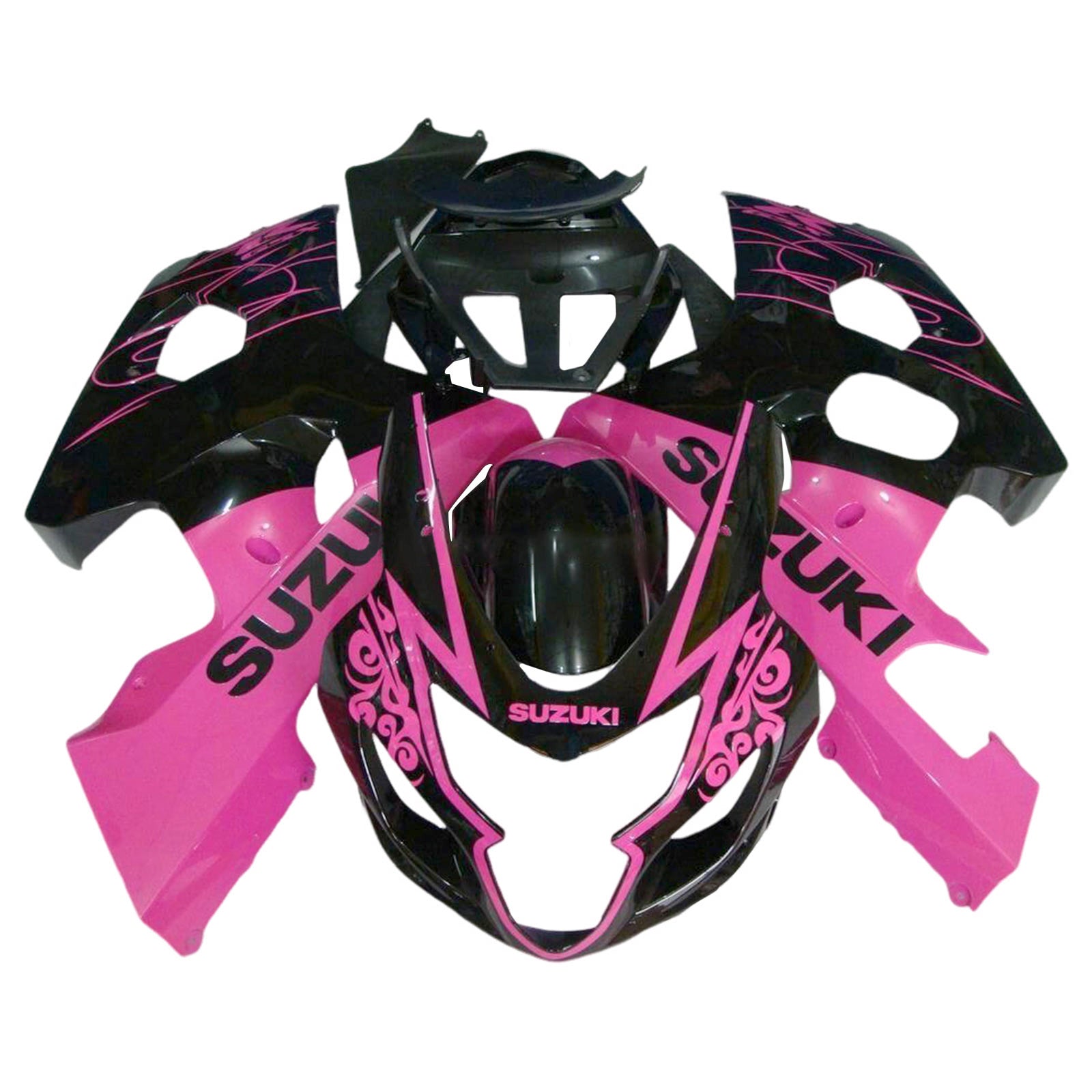 Amotopart 2004–2005 K4 GSXR 600/750 Suzuki Pink & Black Verkleidungsset