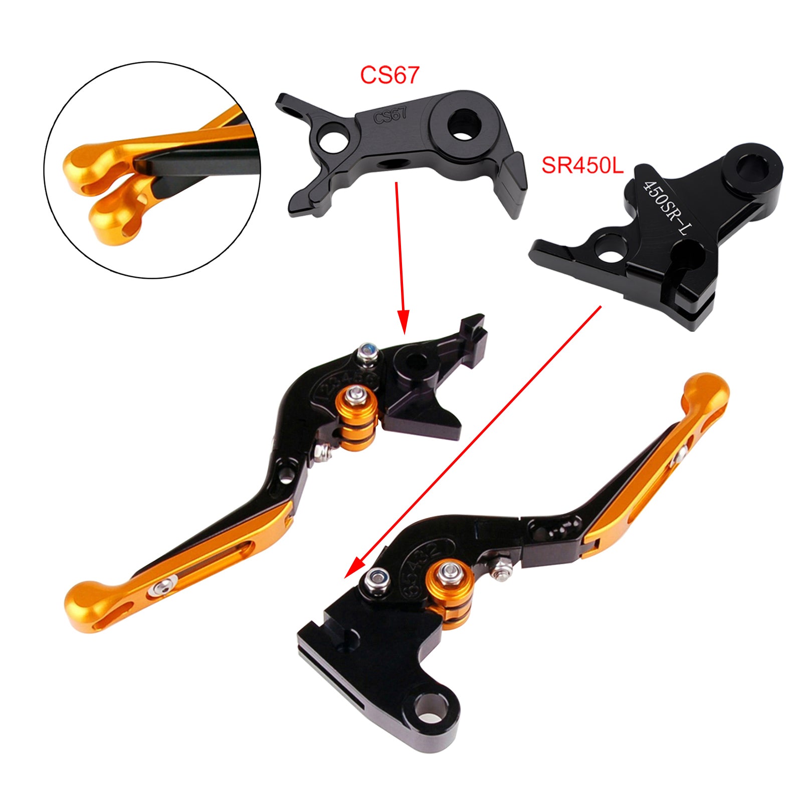 2024-2026 VOGE DS900X 900DSX Adjustable Clutch Brake Lever