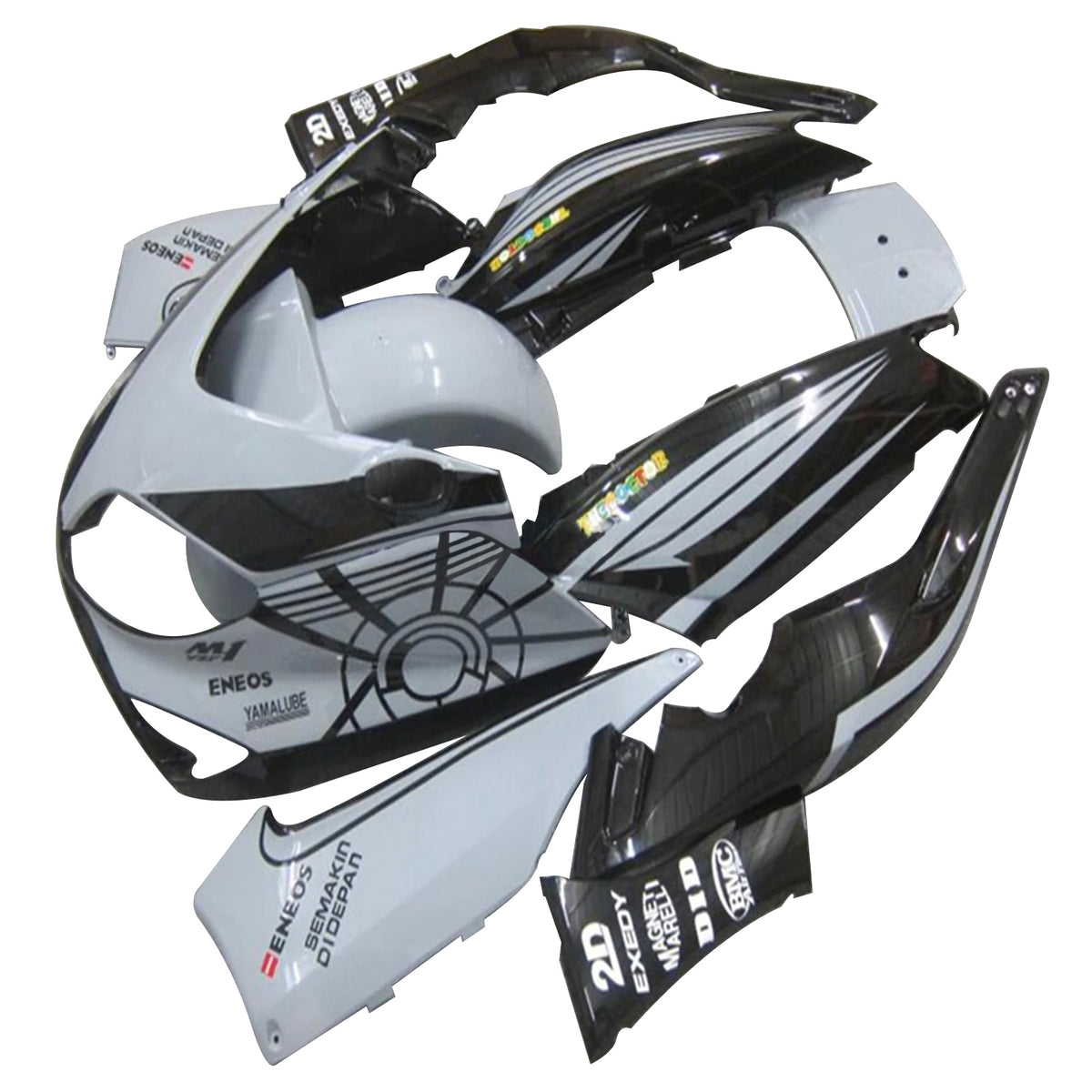 Amotopart 2001-2007 Yamaha T-Max Black White Grey Fairing Kit
