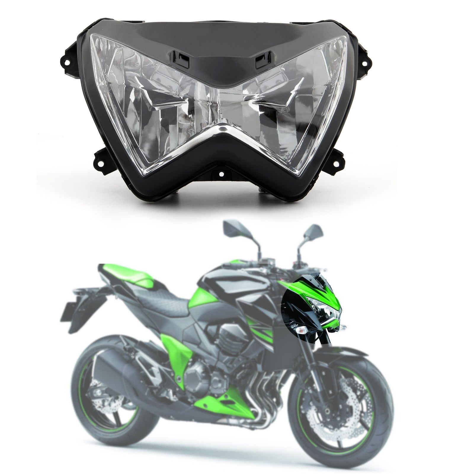 13-14 Kawasaki Z800 Headlight replacement for your existing scratched and damaged lights