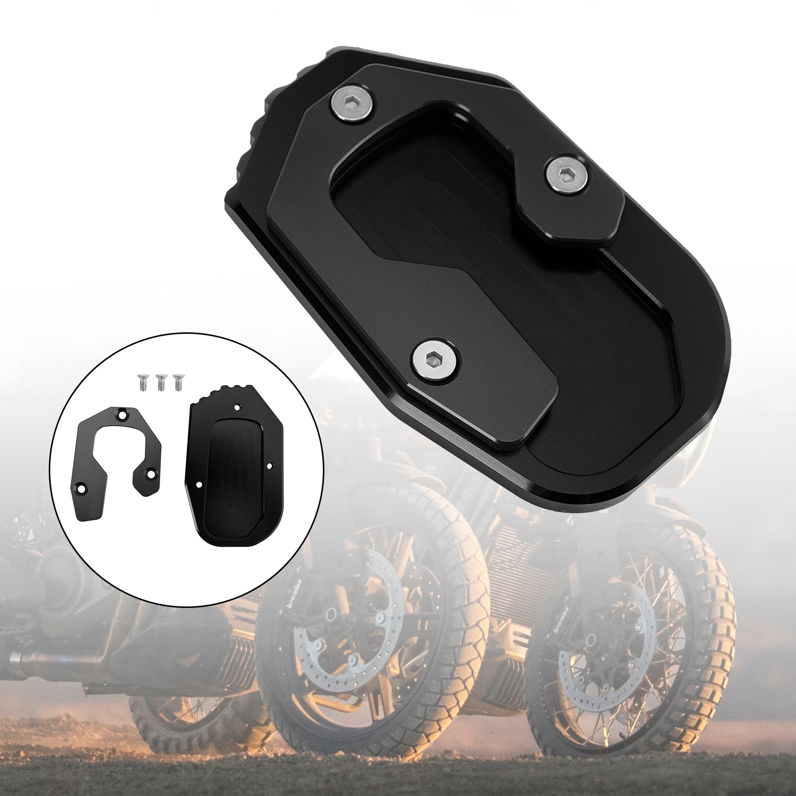 Kickstand Enlarge Plate Pad passend für Pan America 1250 2021–2022