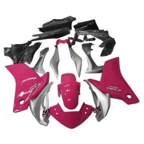 Amotopart 2011–2015 CBR250R Honda Pink &amp; Grey Verkleidungsset