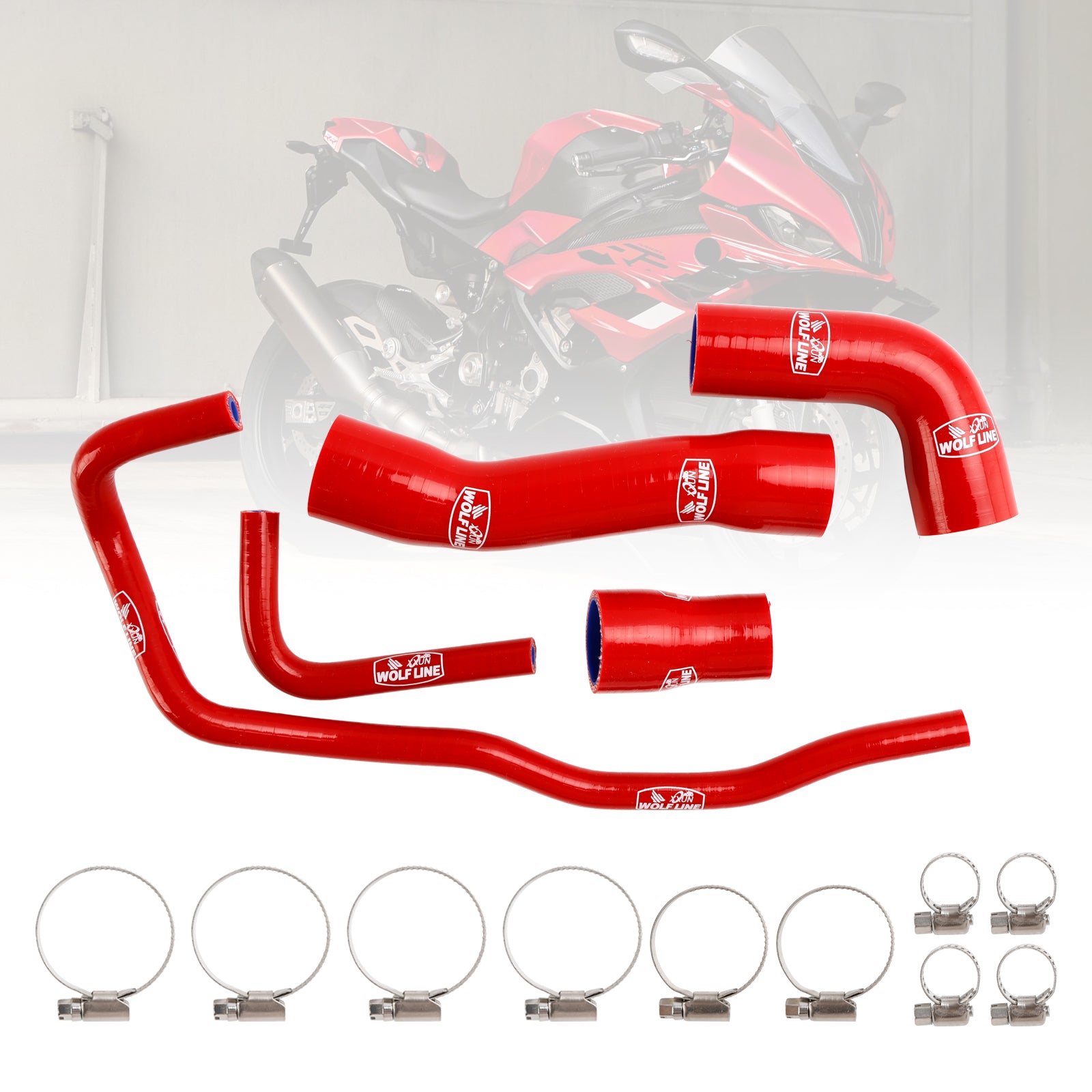 2019-2023 BMW S1000RR Silicone Radiator coolant Hose kit