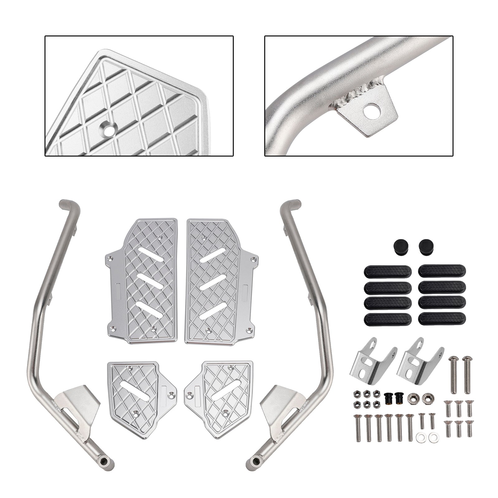 Honda Adv350 2022-2025 24 Crash Bar Lower Engine Guard Steel Frame Black
