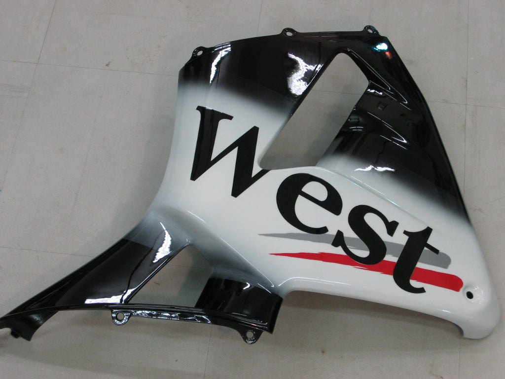 Amotopart 2005-2006 Honda CBR600RR Kit carena stile 1 in bianco e nero