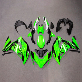 Amotopart 2017-2019 Kawasaki ER6F/Ninja650R Black&Green Style3 Fairing Kit