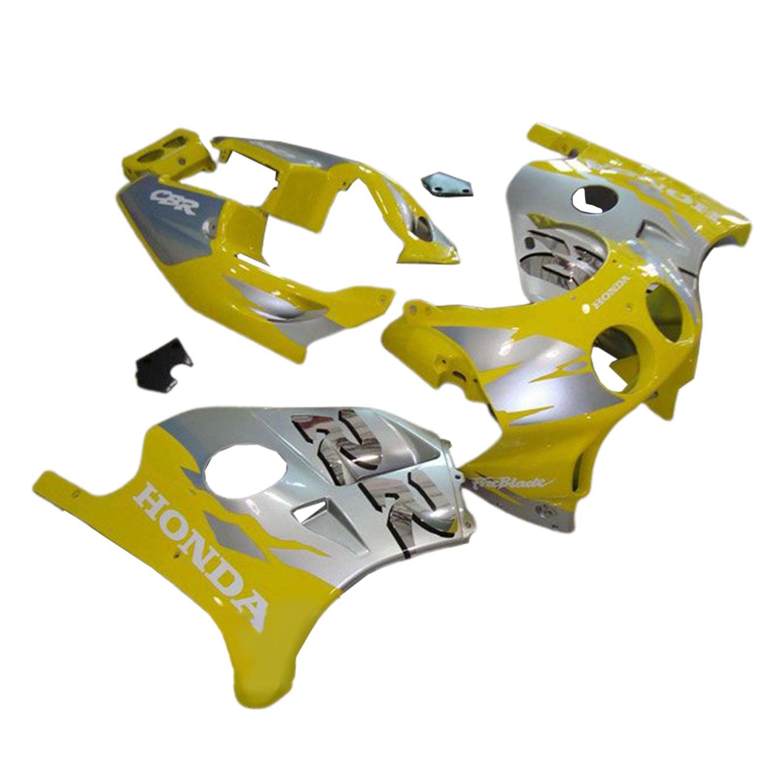 Amotopart 1990-1998 Kit carena Honda CBR250RR MC22 giallo grigio