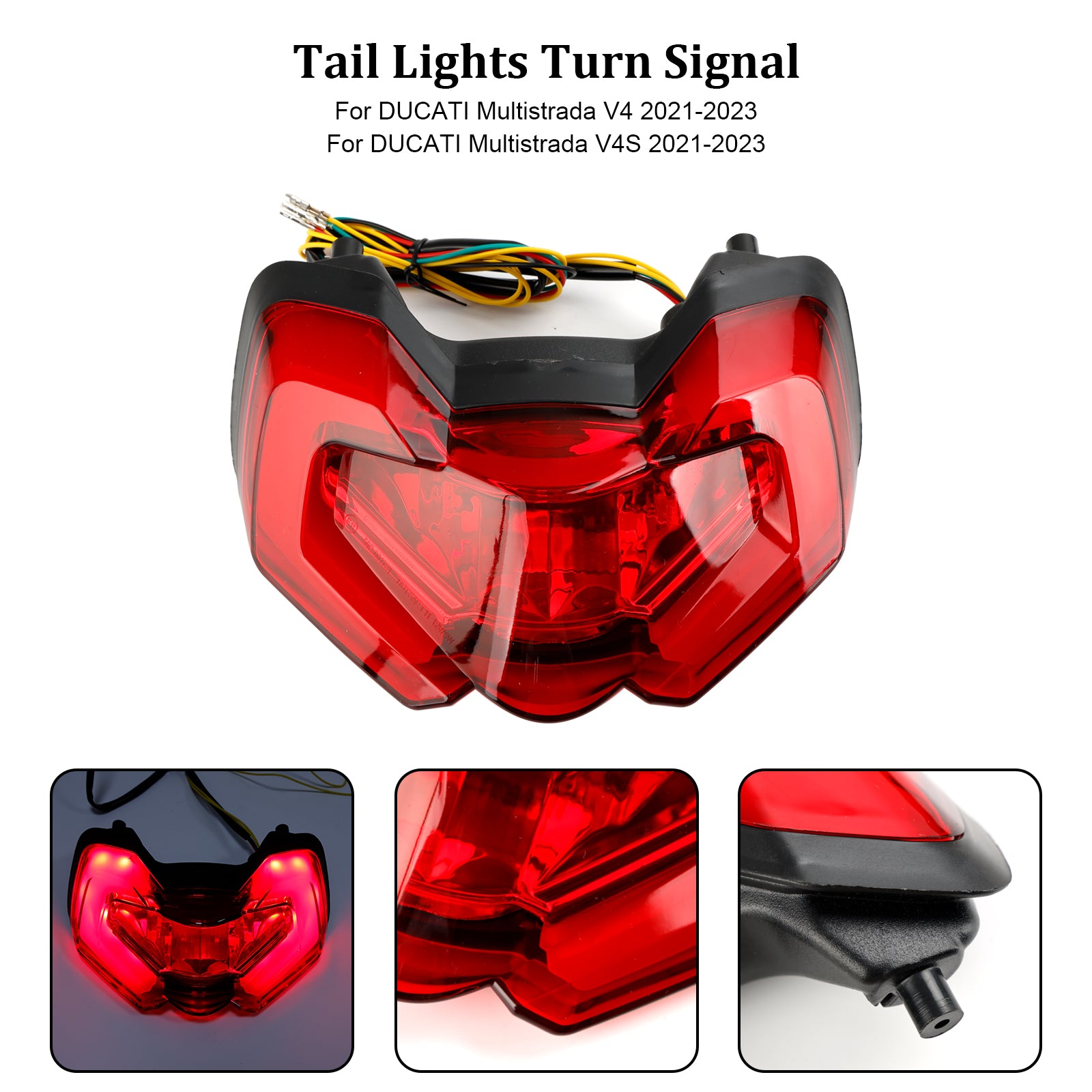 Tail Light Integrated Turn Signals For DUCATI Multistrada V4S V4 110 21-23