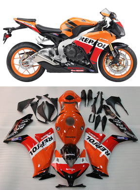 Amotopart 2012–2016 CBR1000RR Honda Orange &amp; Rot Verkleidungsset