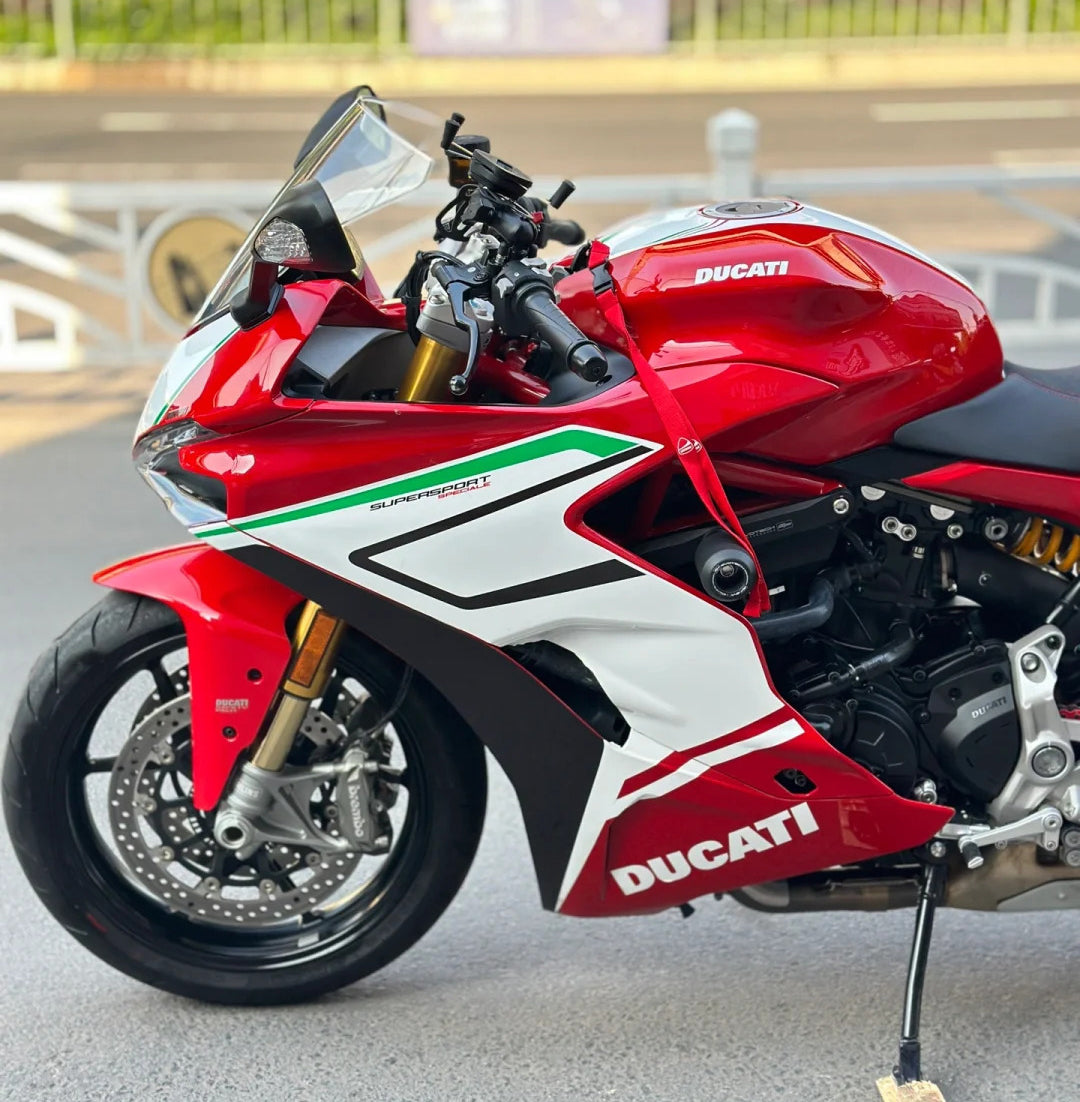 Amotopart 2017-2022 Ducati Supersport 939 / 939S Weiß Rot Verkleidungssatz