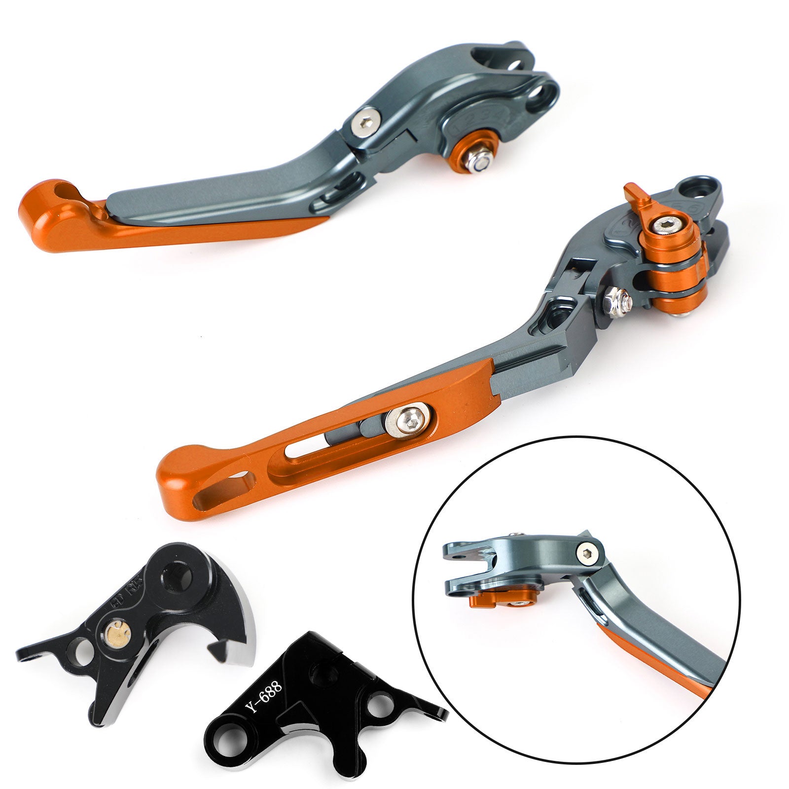 Verstelbare koppelingsremhendel voor Yamaha MT-09 Tracer 900/GT 21-22 YZF R6 17-20 Generic