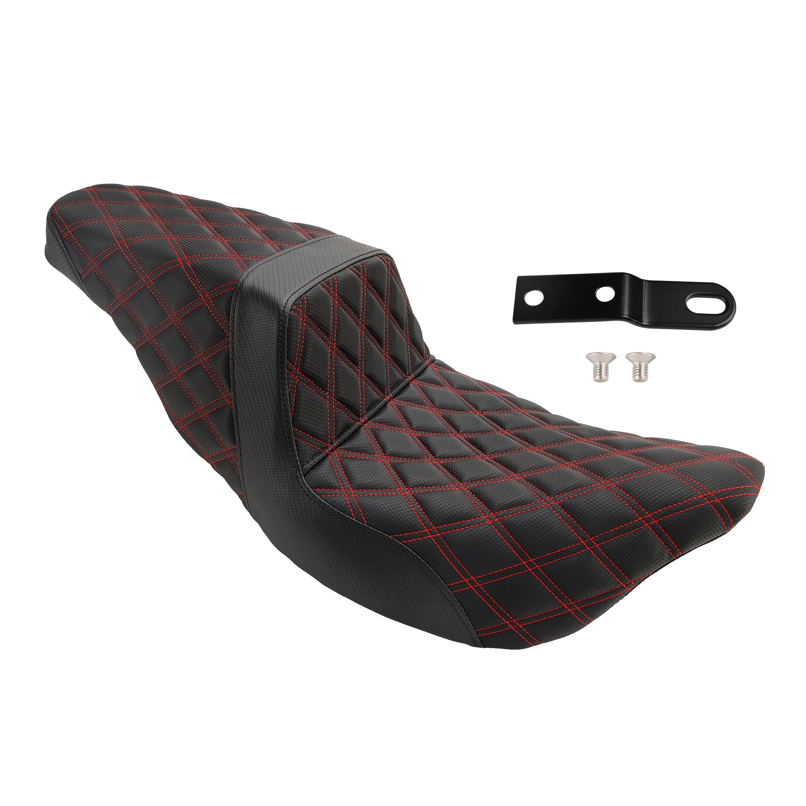 Siège passager à coussin complet rouge, adapté aux modèles Fl Touring 2008 – 2023