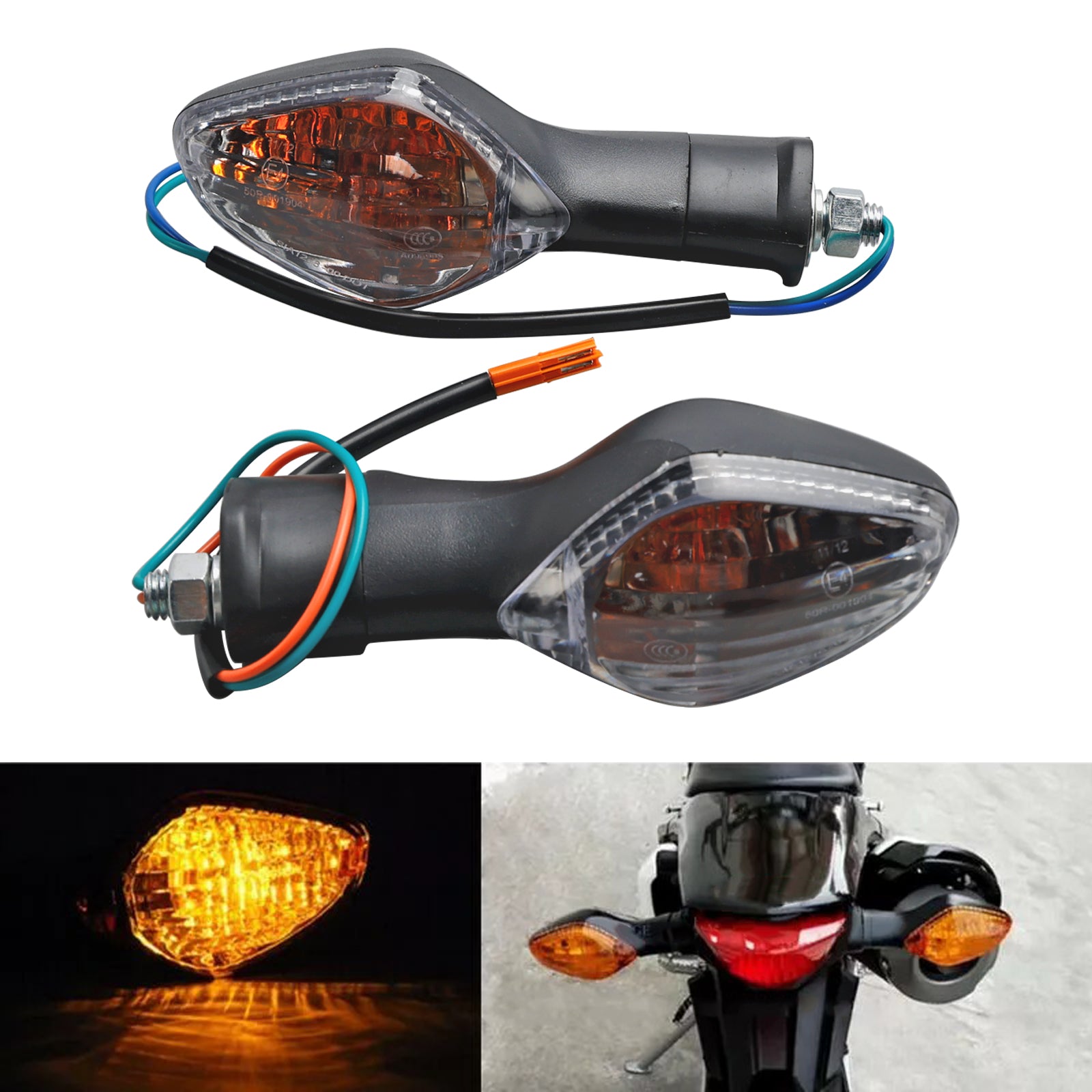 Honda CBR500 CBR650F CTX700 MSX125 clignotants indicateur lampe