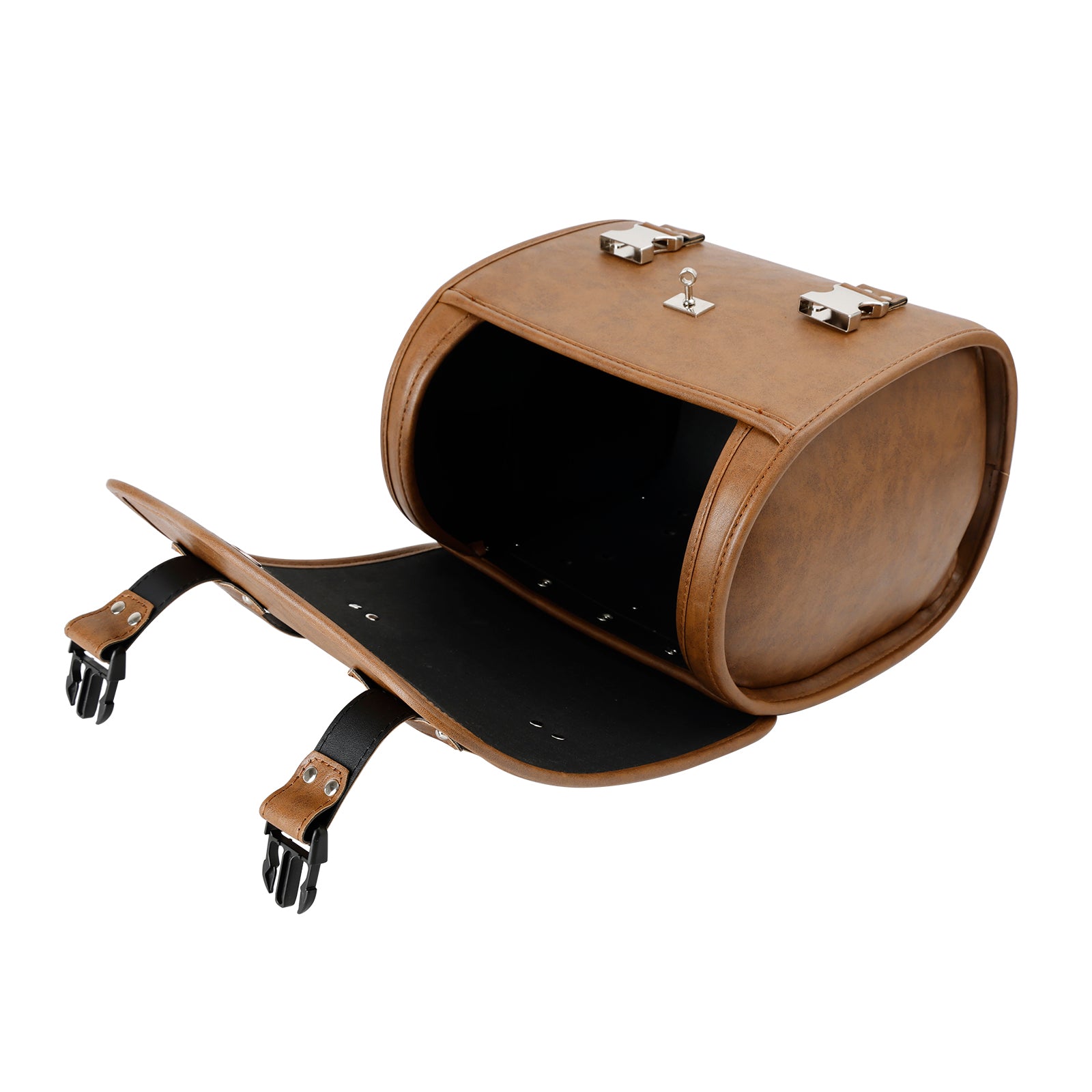 Cruiser Adv Cafe Side Tool Bag Saddlebag Quick Release Luggage Kit Brown