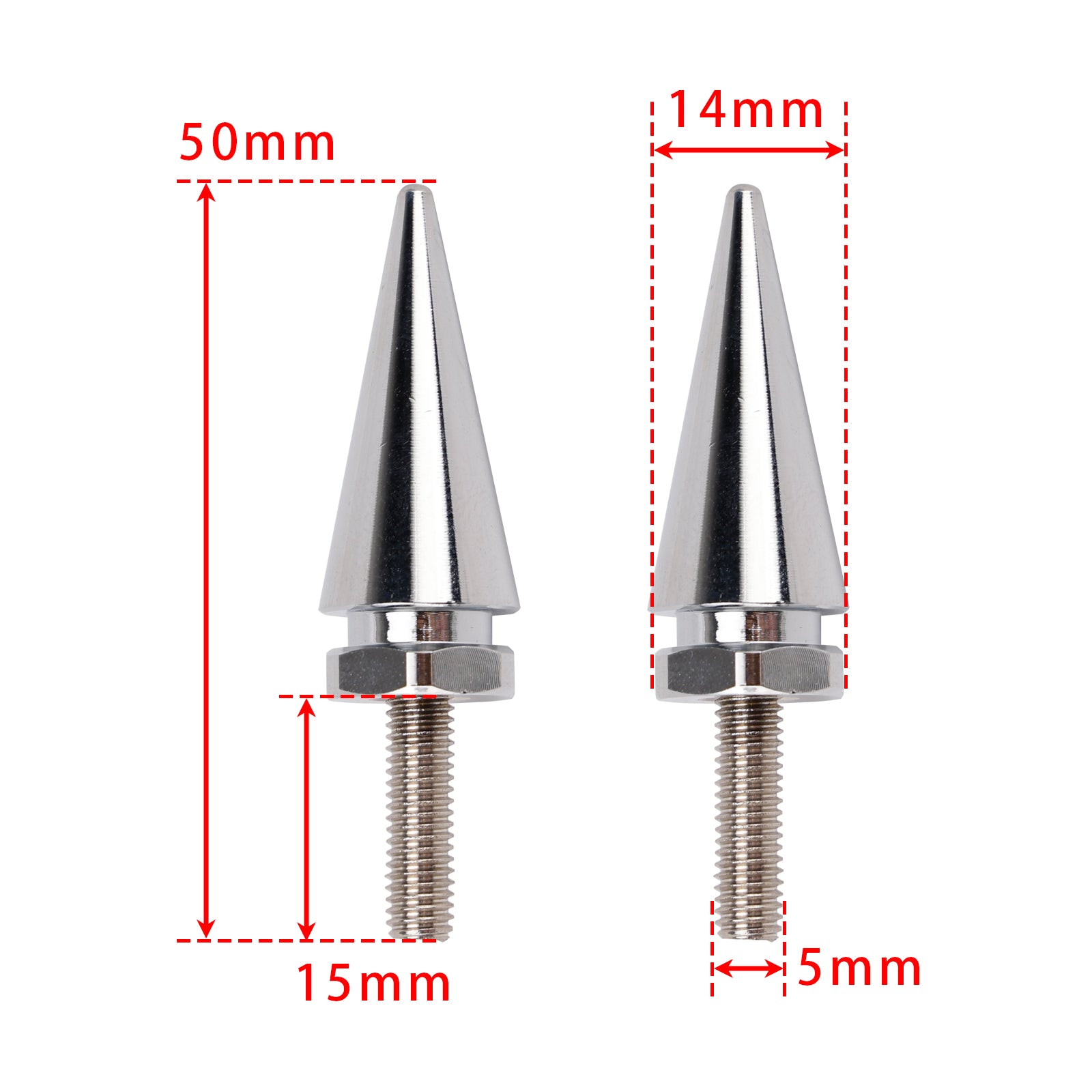 2015-2025 CVO Road Glide FLTR 4pcs Aluminum Windshield Spiked Bolts Silver