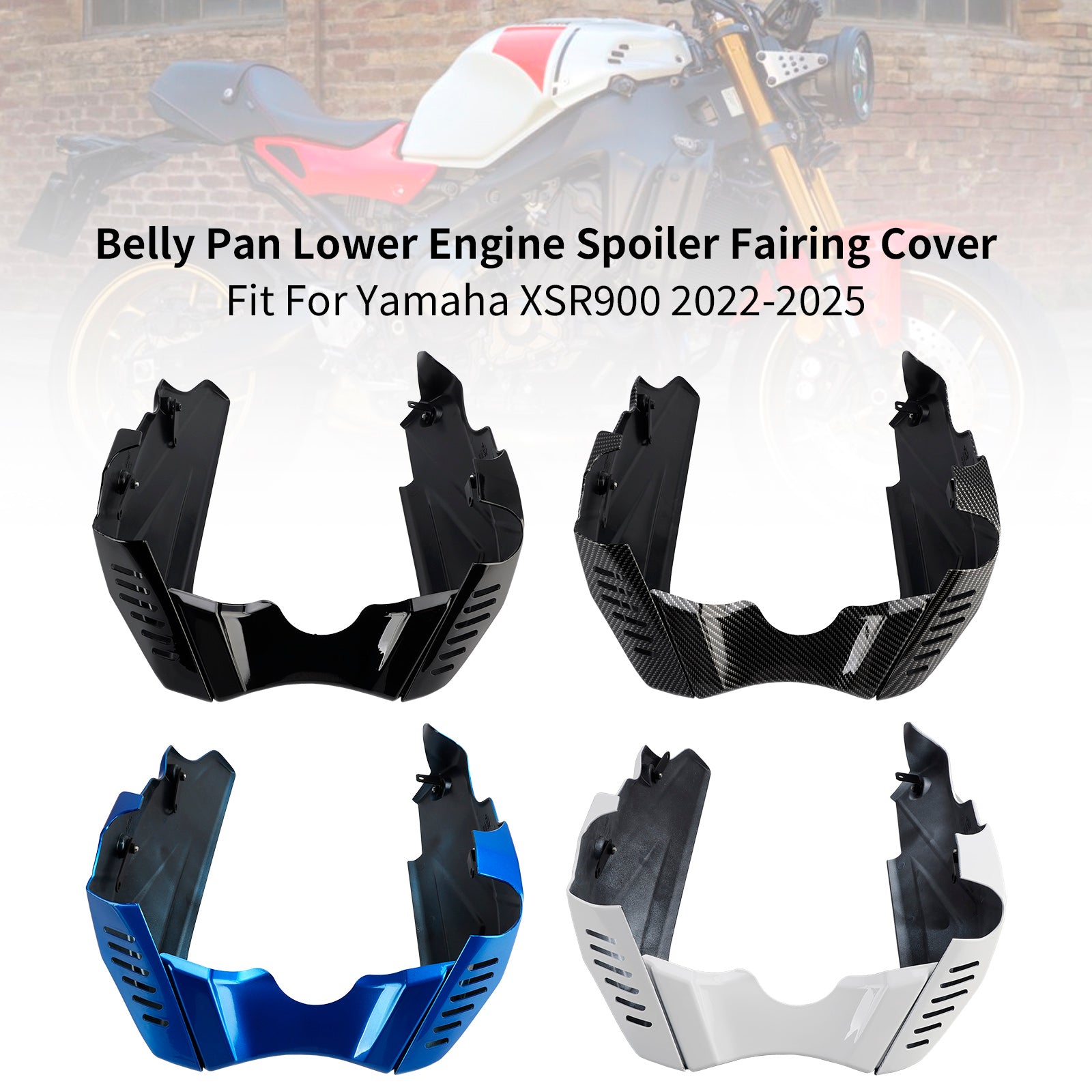 2022-2025 Yamaha XSR900 Belly Pan Lower Engine Spoiler Fairing Cover